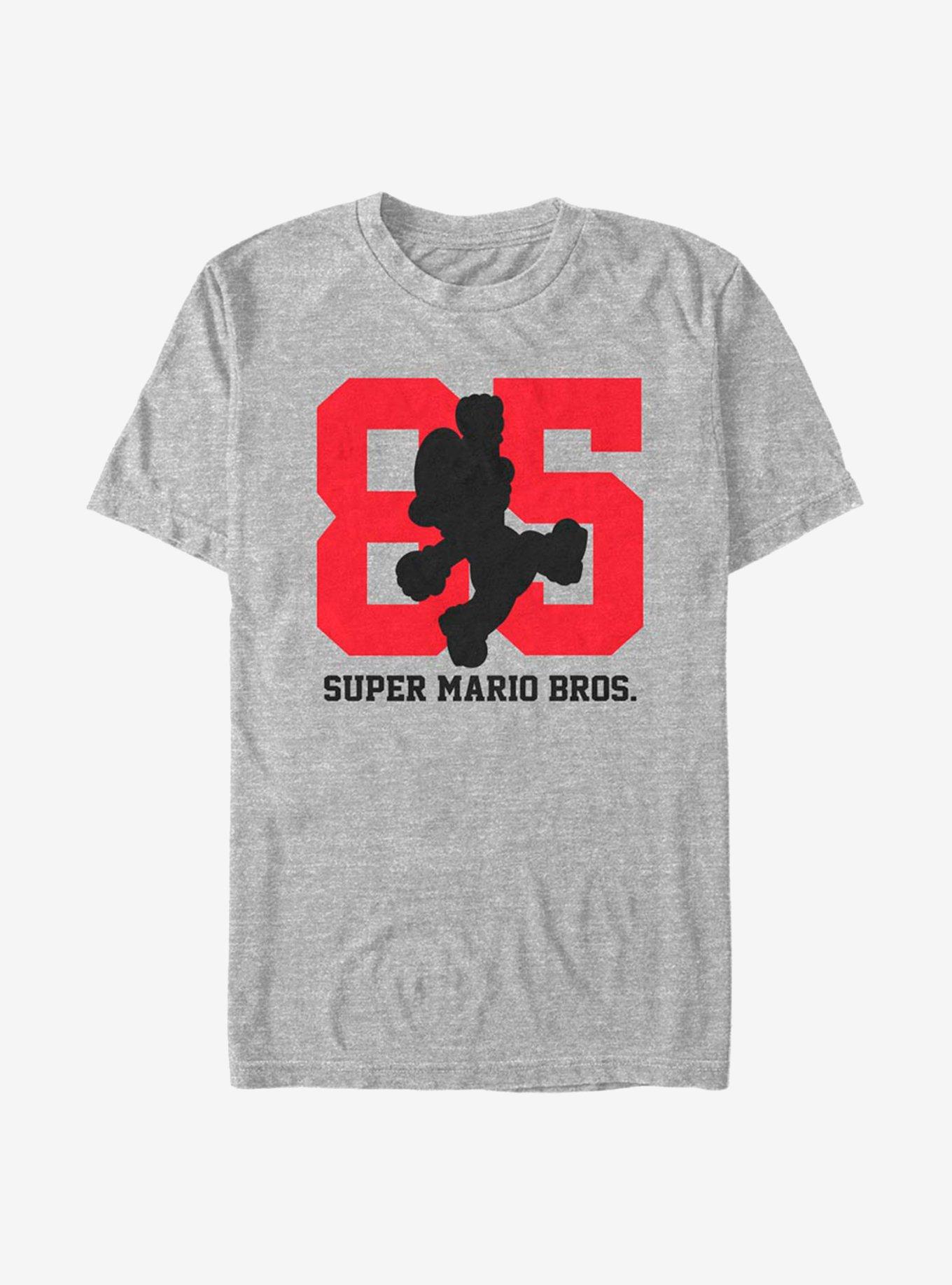 Super Mario 85 With Mario Silhouette T-Shirt, ATH HTR, hi-res