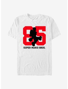 Super Mario 85 With Mario Silhouette T-Shirt, WHITE, hi-res