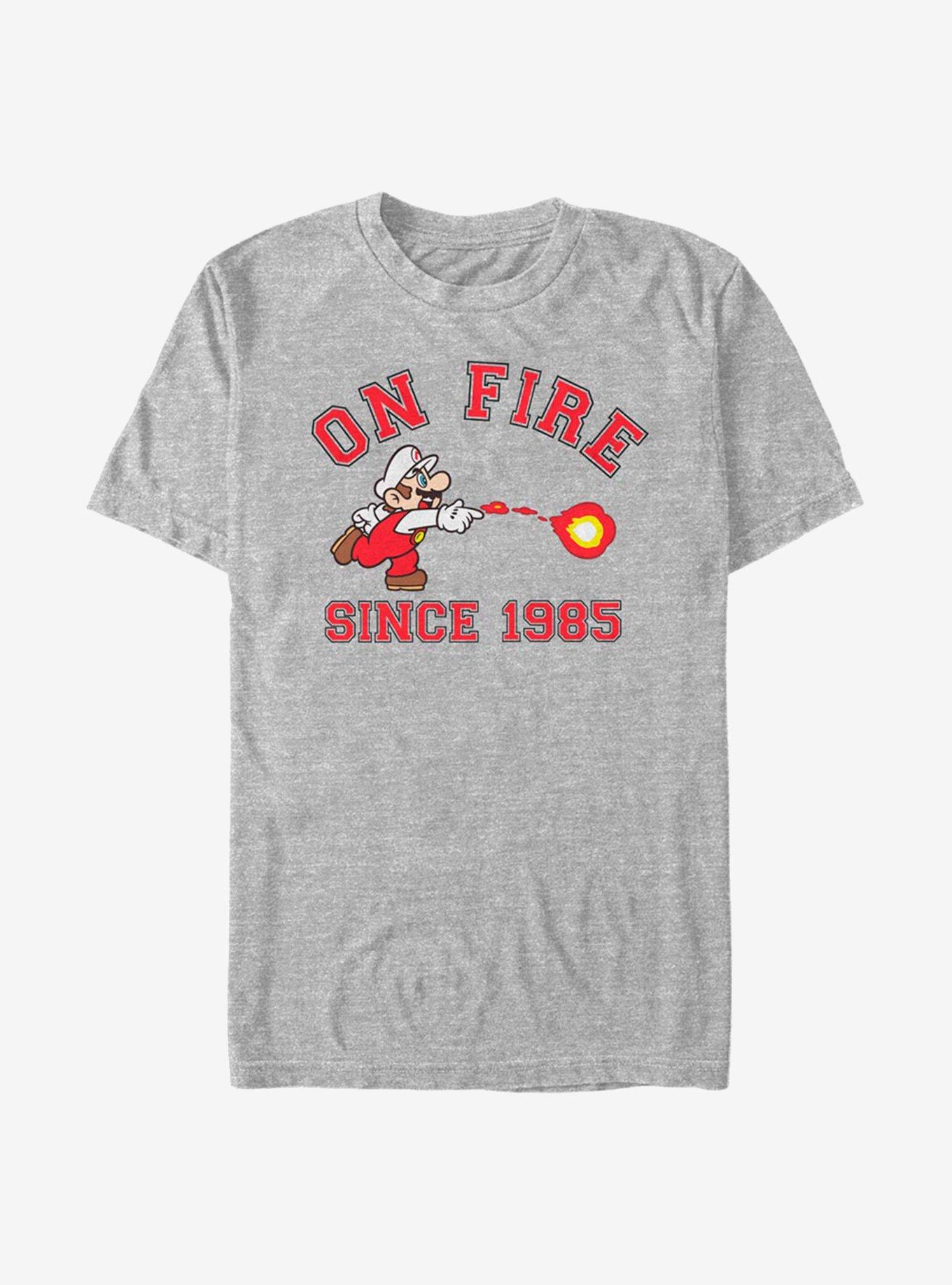 Super Mario On Fire T-Shirt