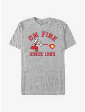 Super Mario On Fire T-Shirt, , hi-res