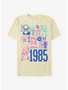 Super Mario Pastel Mario Jumble T-Shirt, , hi-res