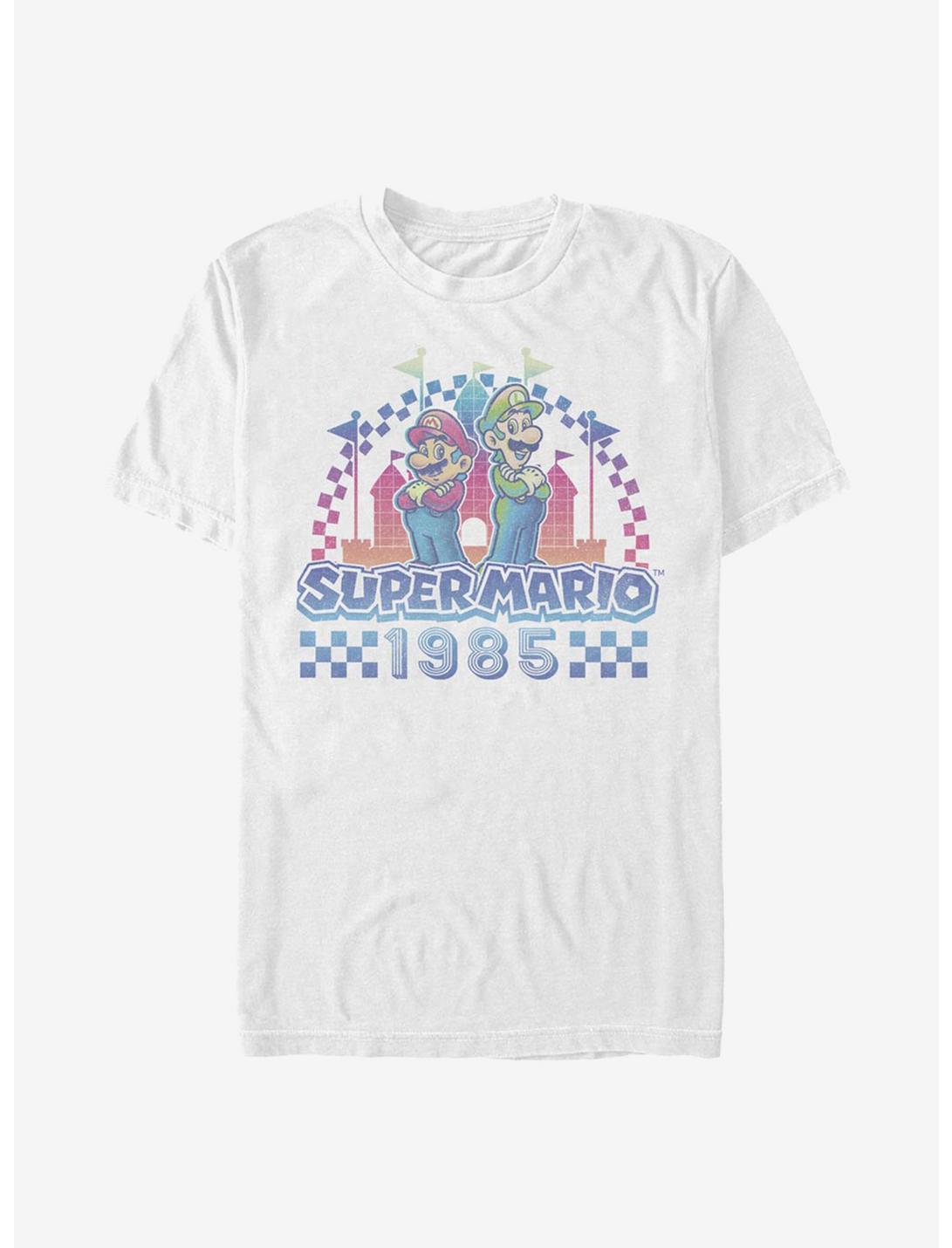 Super Mario Super 1985 Wave T-Shirt, WHITE, hi-res