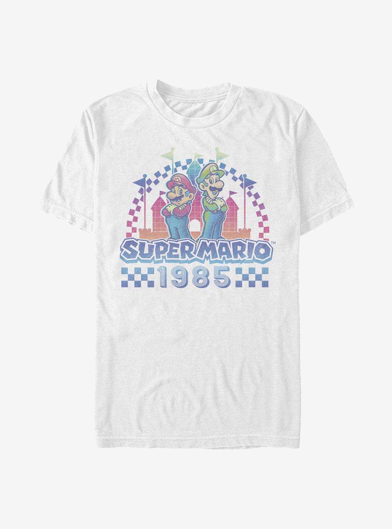 Super Mario Super 1985 Wave T-Shirt, WHITE, hi-res