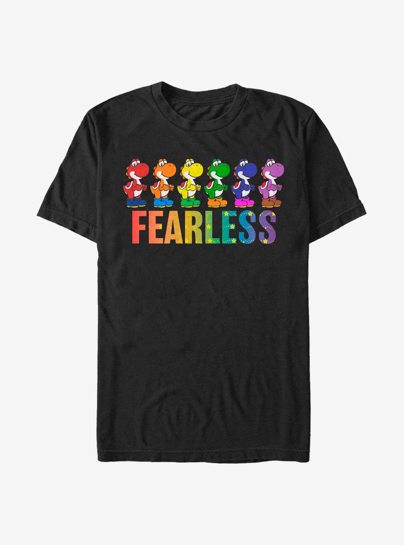 Super Mario Yoshi Fearless T-Shirt, BLACK, hi-res