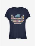 Animal Crossing: New Horizons Table Of Villagers Girls T-Shirt, NAVY, hi-res