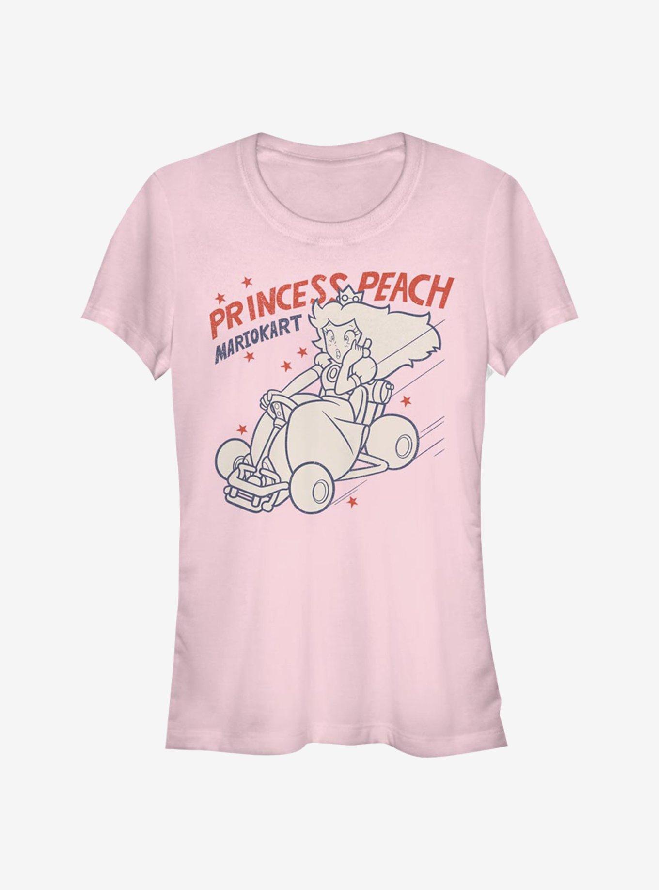 Super Mario Peach Kart Girls T-Shirt