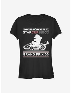 Super Mario Star Cup Girls T-Shirt, BLACK, hi-res