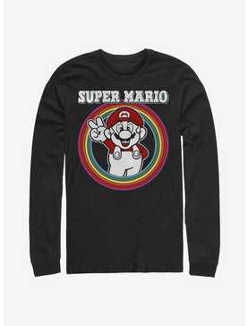 Super Mario Rainbow Mario Long-Sleeve T-Shirt, , hi-res