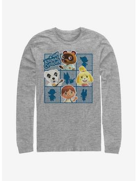 Plus Size Animal Crossing Character Grid Long-Sleeve T-Shirt, , hi-res