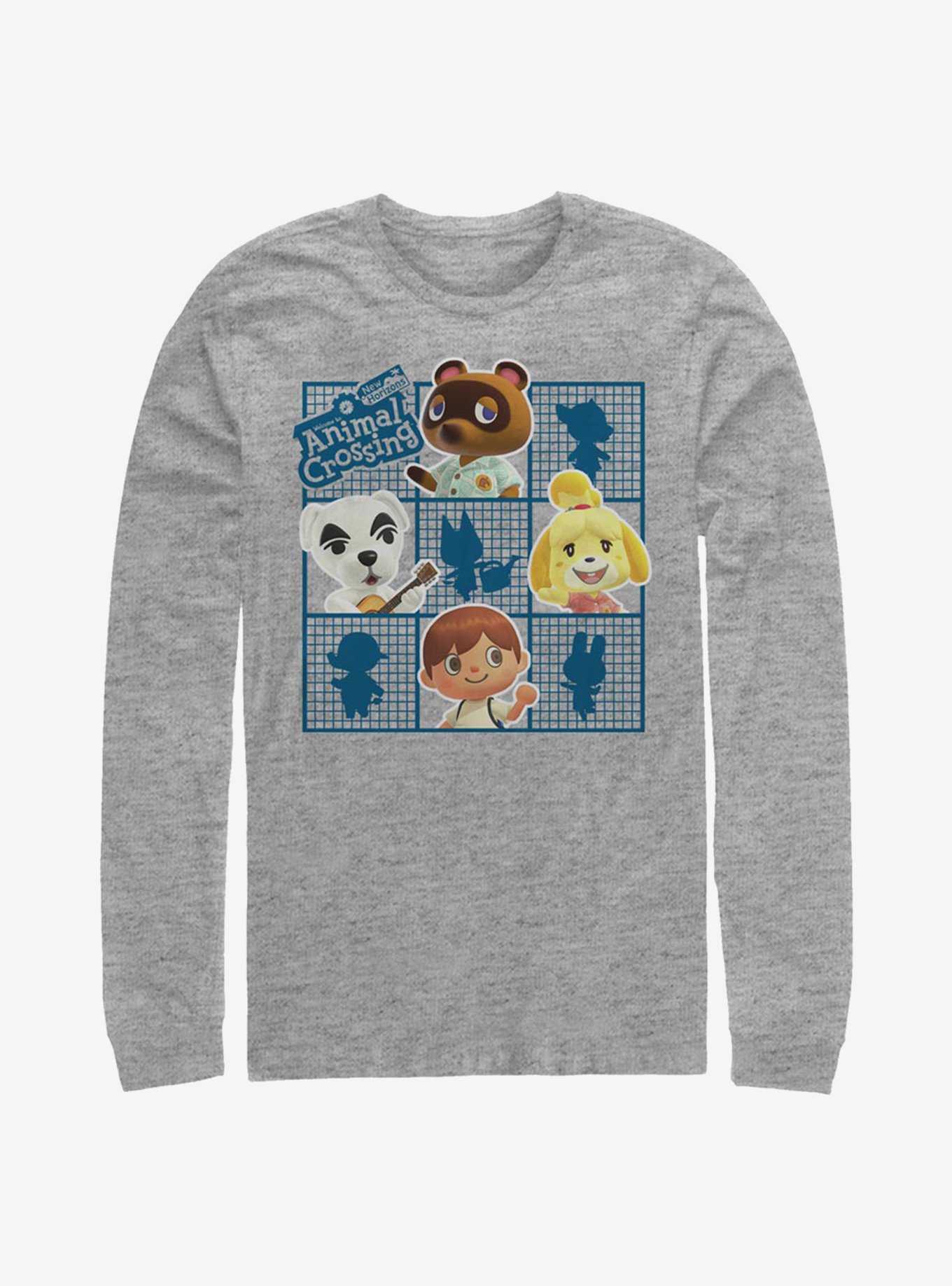 Animal Crossing Character Grid Long-Sleeve T-Shirt, , hi-res