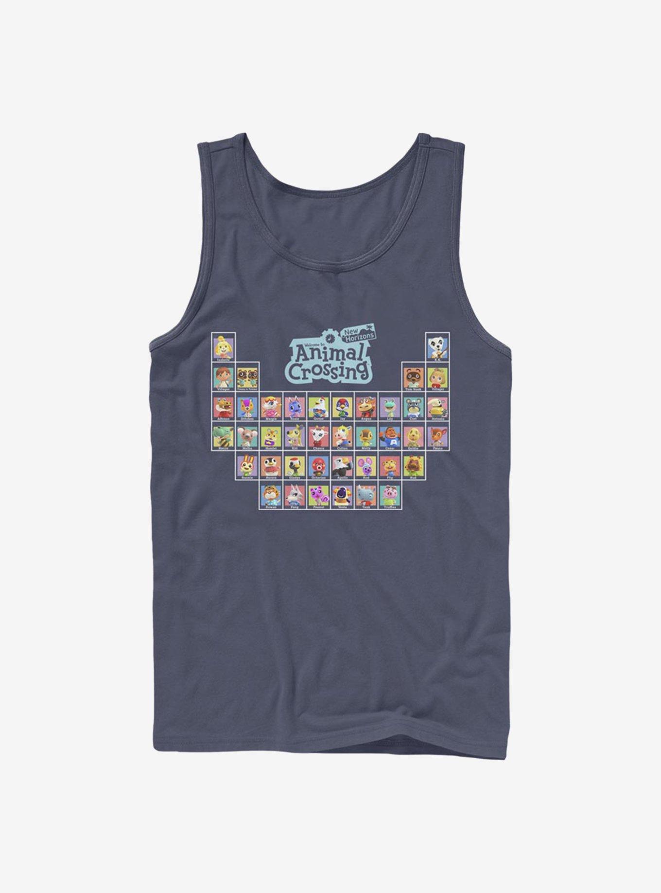 Animal Crossing Periodically Crossing Tank, NAVY, hi-res