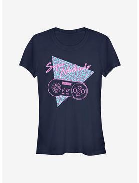 Nintendo Cheetah SNES Girls T-Shirt, NAVY, hi-res