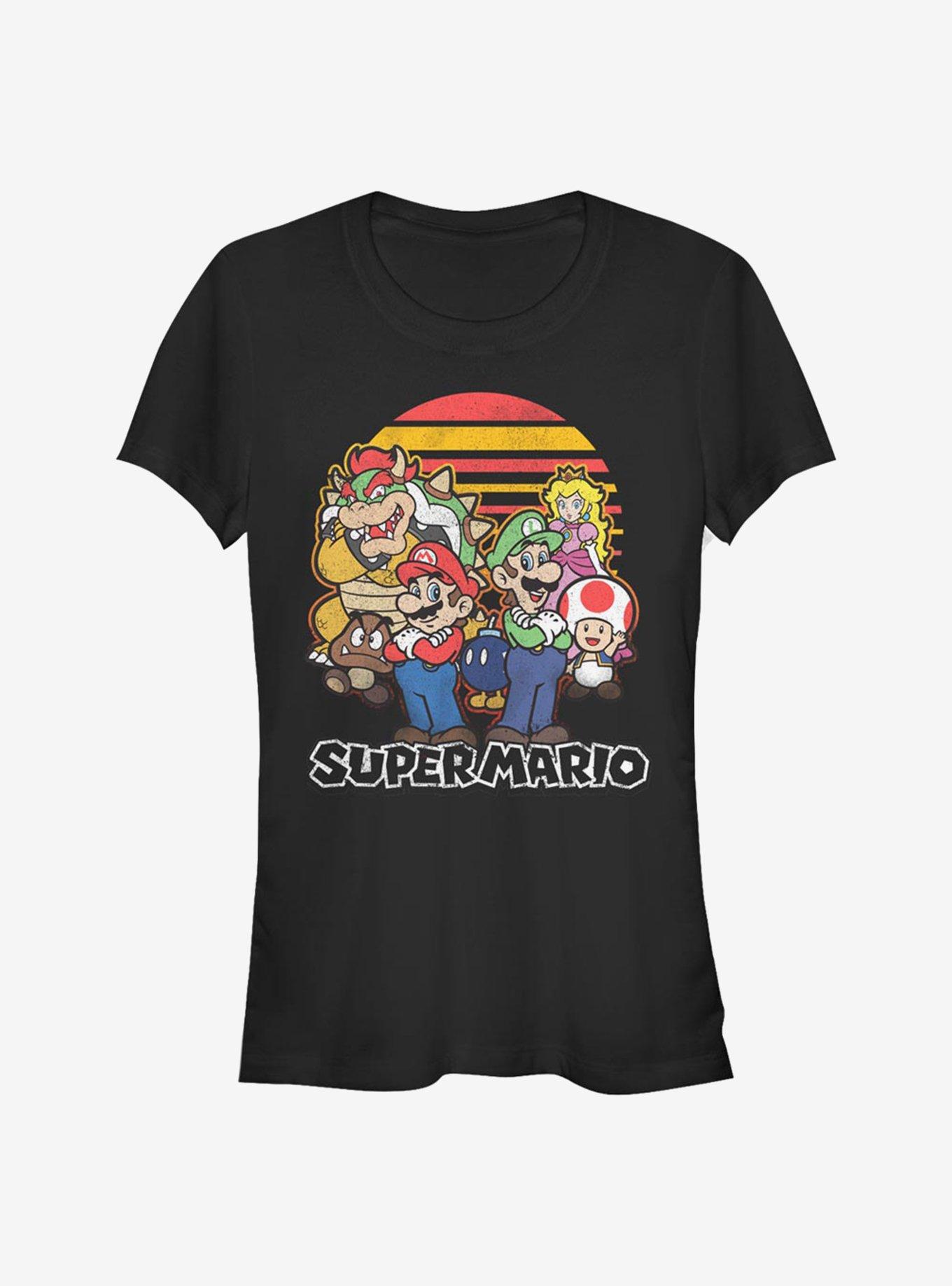 Super Mario Group Girls T-Shirt