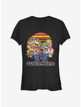 Super Mario Group Girls T-Shirt, BLACK, hi-res