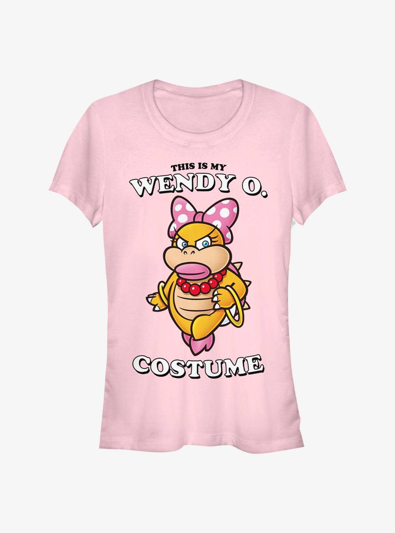 Super Mario Wendy Face Girls T-Shirt, LIGHT PINK, hi-res