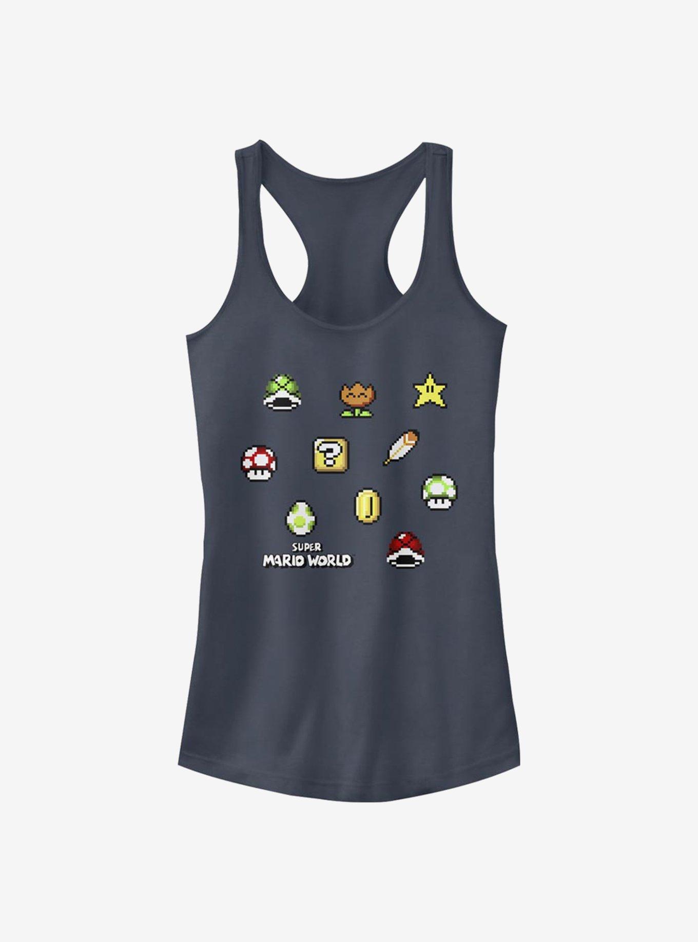 Super Mario Maker Items Scatter Girls Tank, INDIGO, hi-res