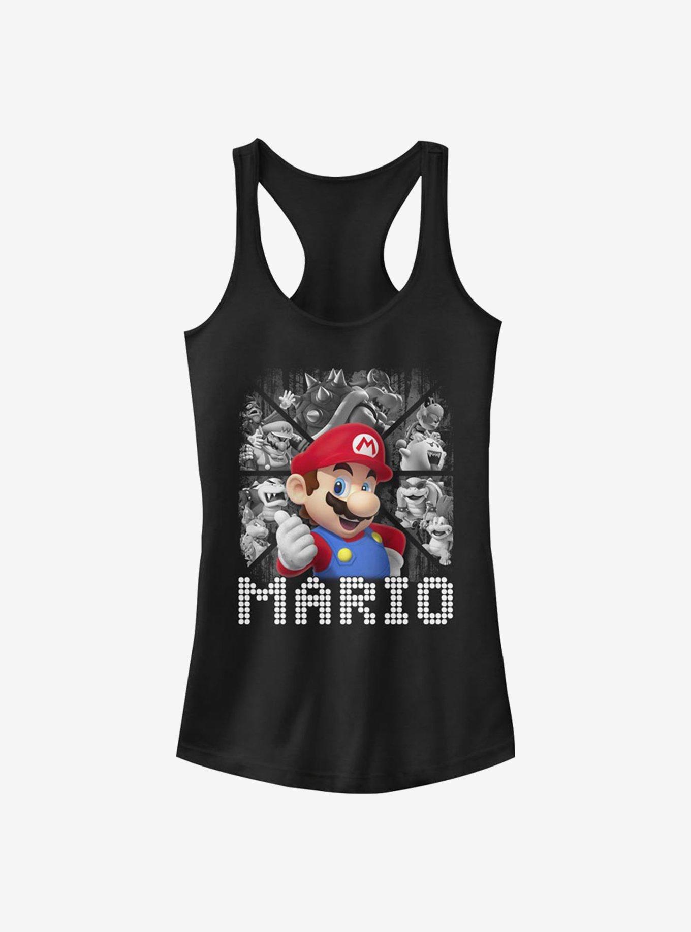 Super Mario Buddies Girls Tank, BLACK, hi-res