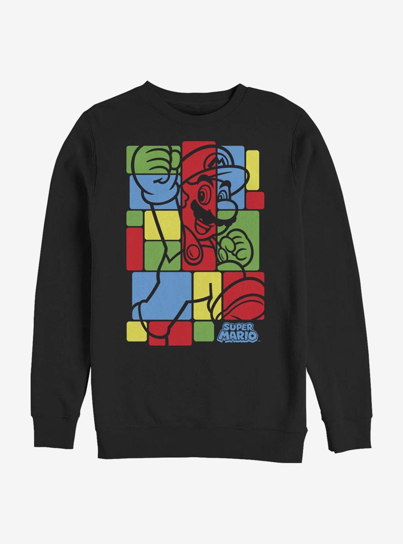 Super Mario Box Trot Crew Sweatshirt, , hi-res