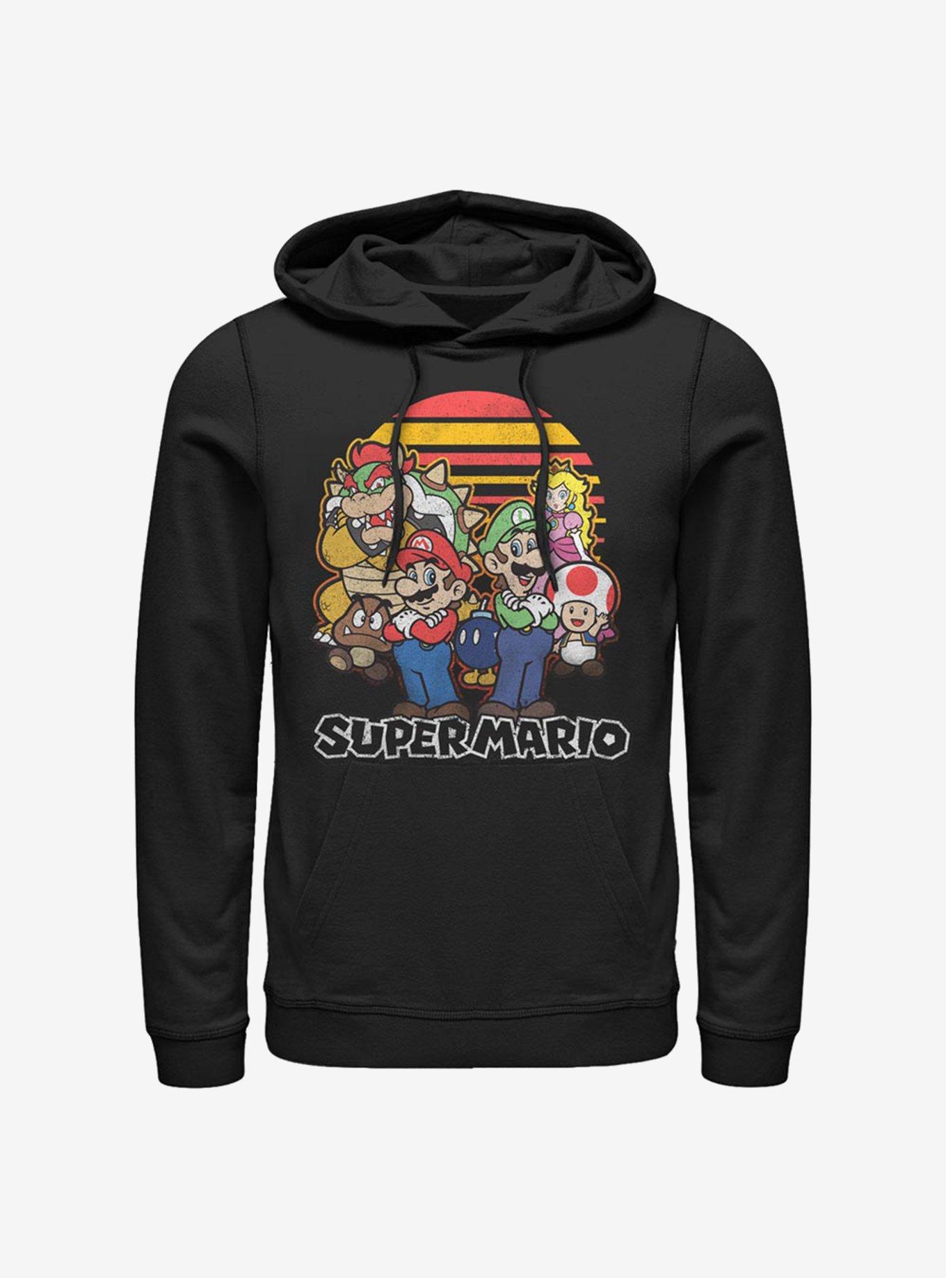 Super Mario Group Hoodie, BLACK, hi-res