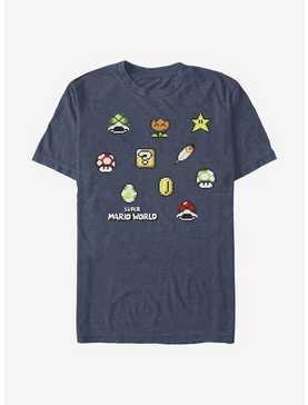 Super Mario Maker Items Scatter T-Shirt, , hi-res