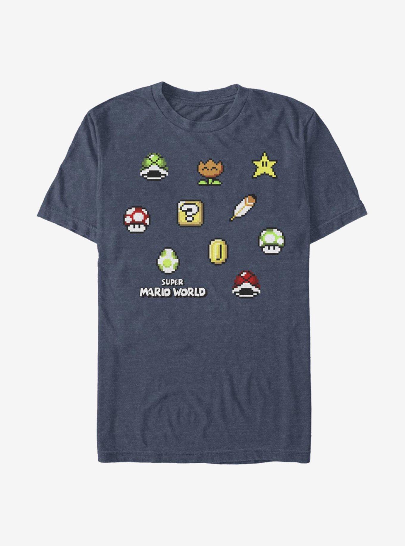 Super Mario Maker Items Scatter T-Shirt, , hi-res
