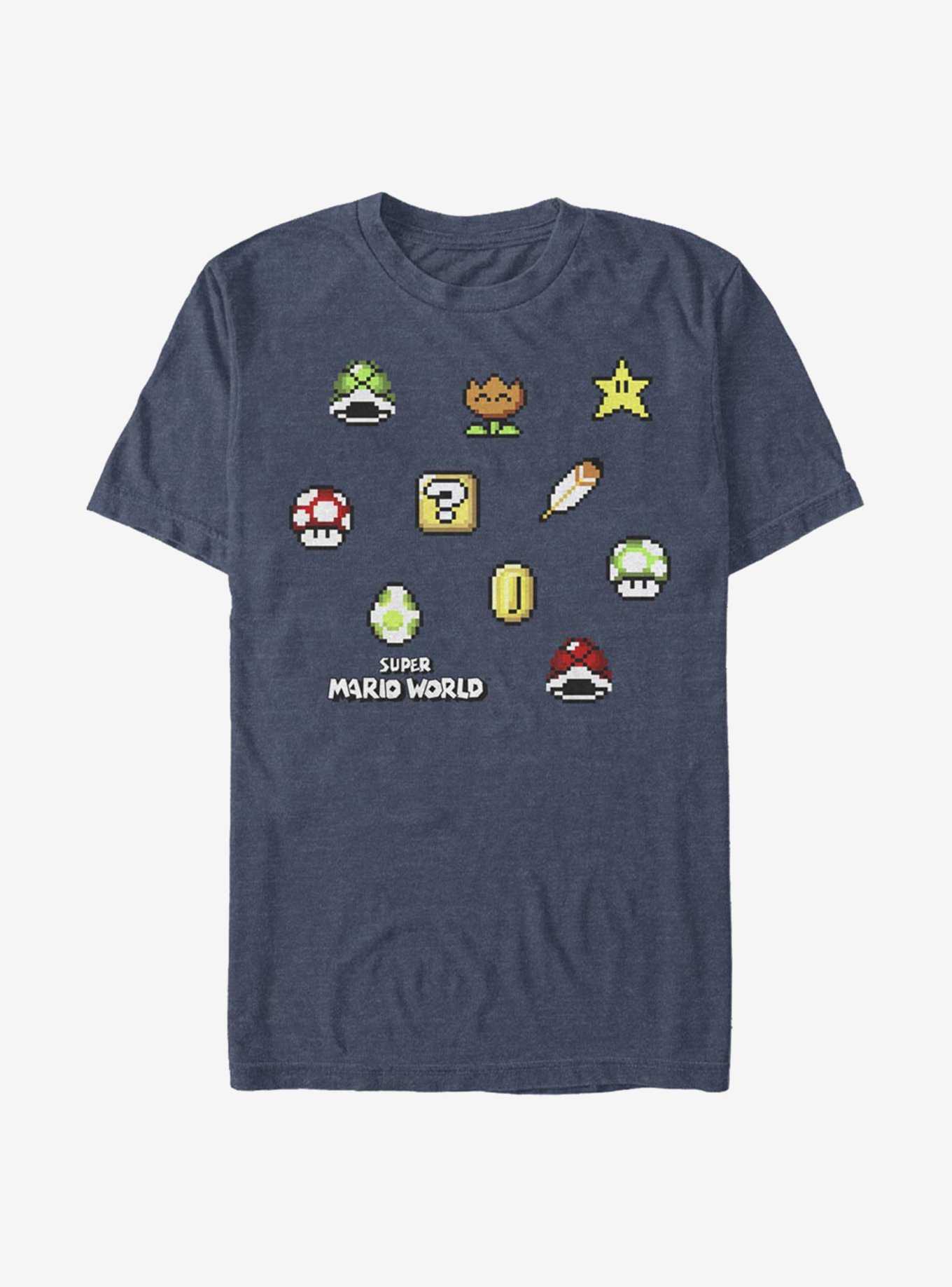 Super Mario Maker Items Scatter T-Shirt, , hi-res