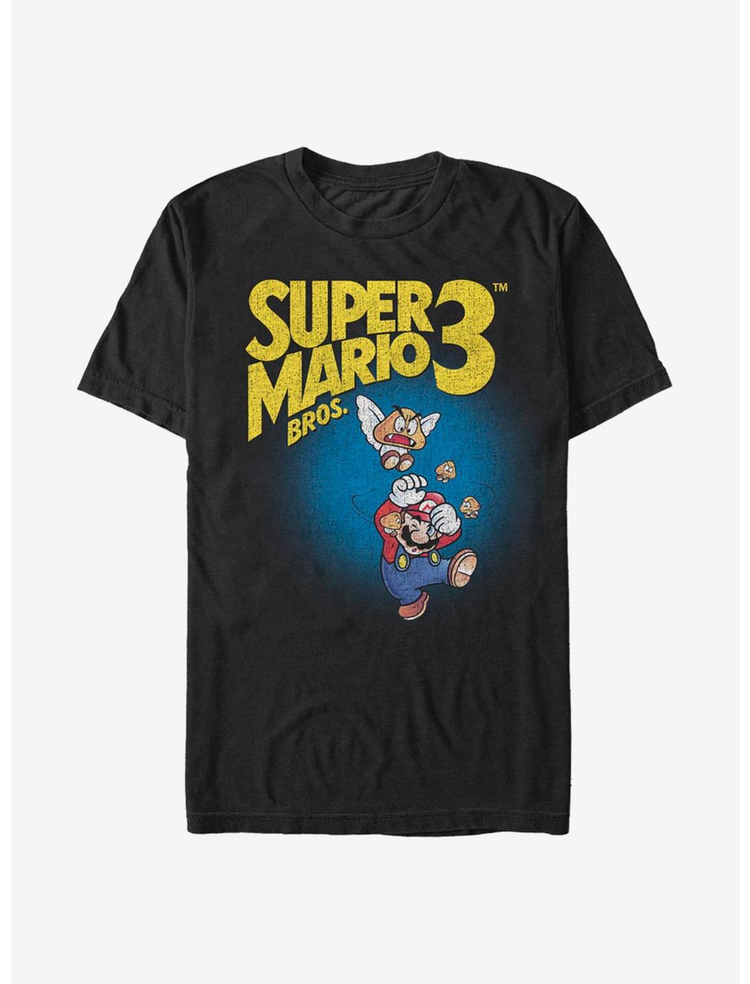 Super Mario Attacked T-Shirt, BLACK, hi-res