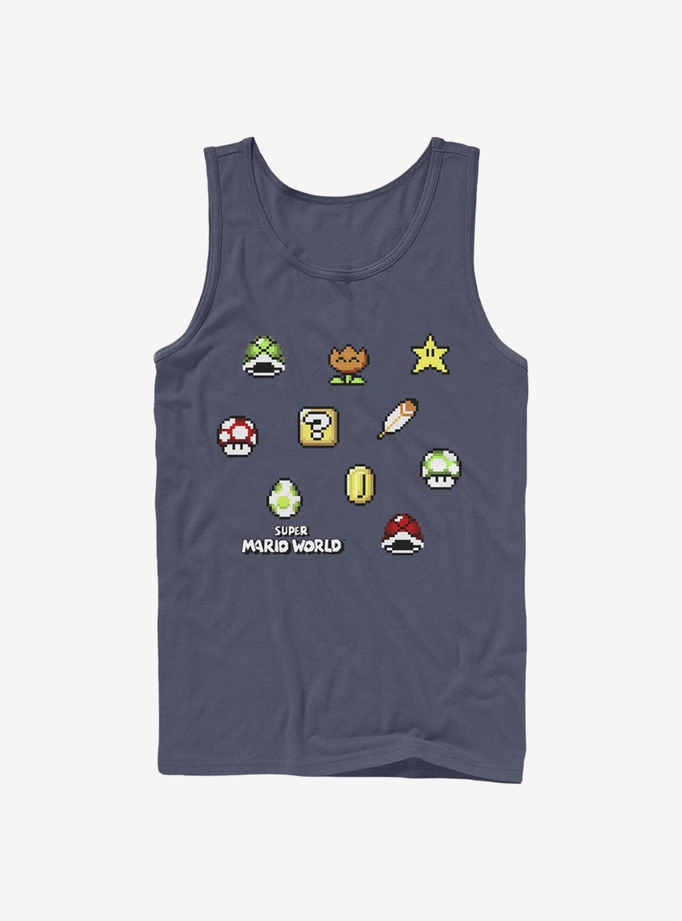 Super Mario Maker Items Scatter Tank, NAVY, hi-res