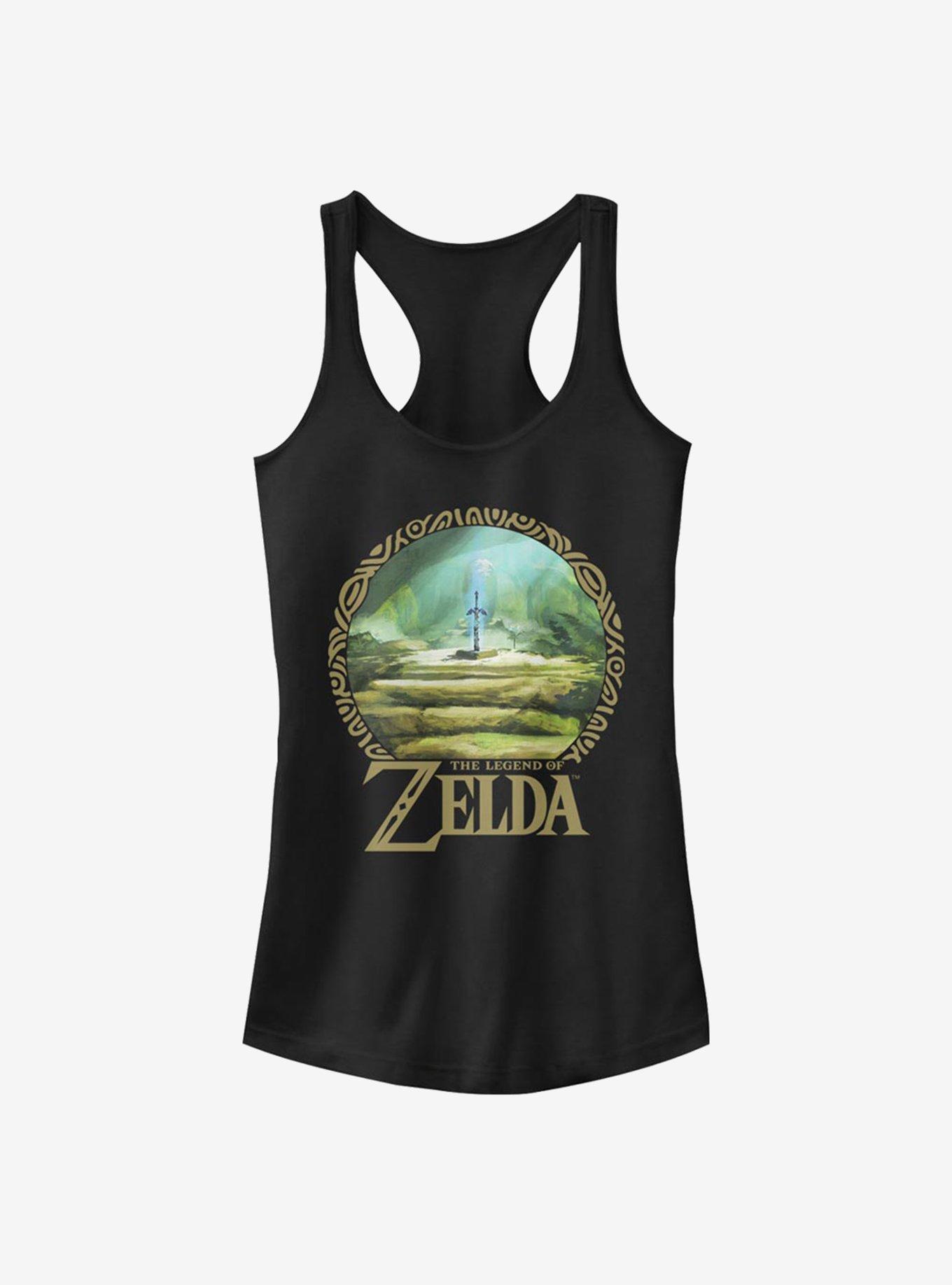 The Legend Of Zelda Korok Forest Girls Tank, BLACK, hi-res