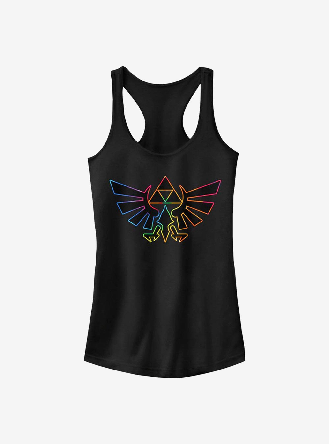 The Legend Of Zelda Tie Dye Outline Girls Tank