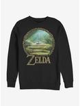 The Legend Of Zelda Korok Forest Crew Sweatshirt, BLACK, hi-res