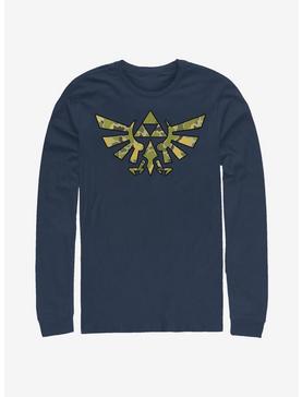 Plus Size The Legend Of Zelda Camo Crest Long-Sleeve T-Shirt, , hi-res