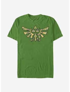 The Legend Of Zelda Camo Crest T-Shirt, KELLY, hi-res