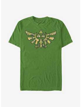 The Legend Of Zelda Camo Crest T-Shirt, , hi-res