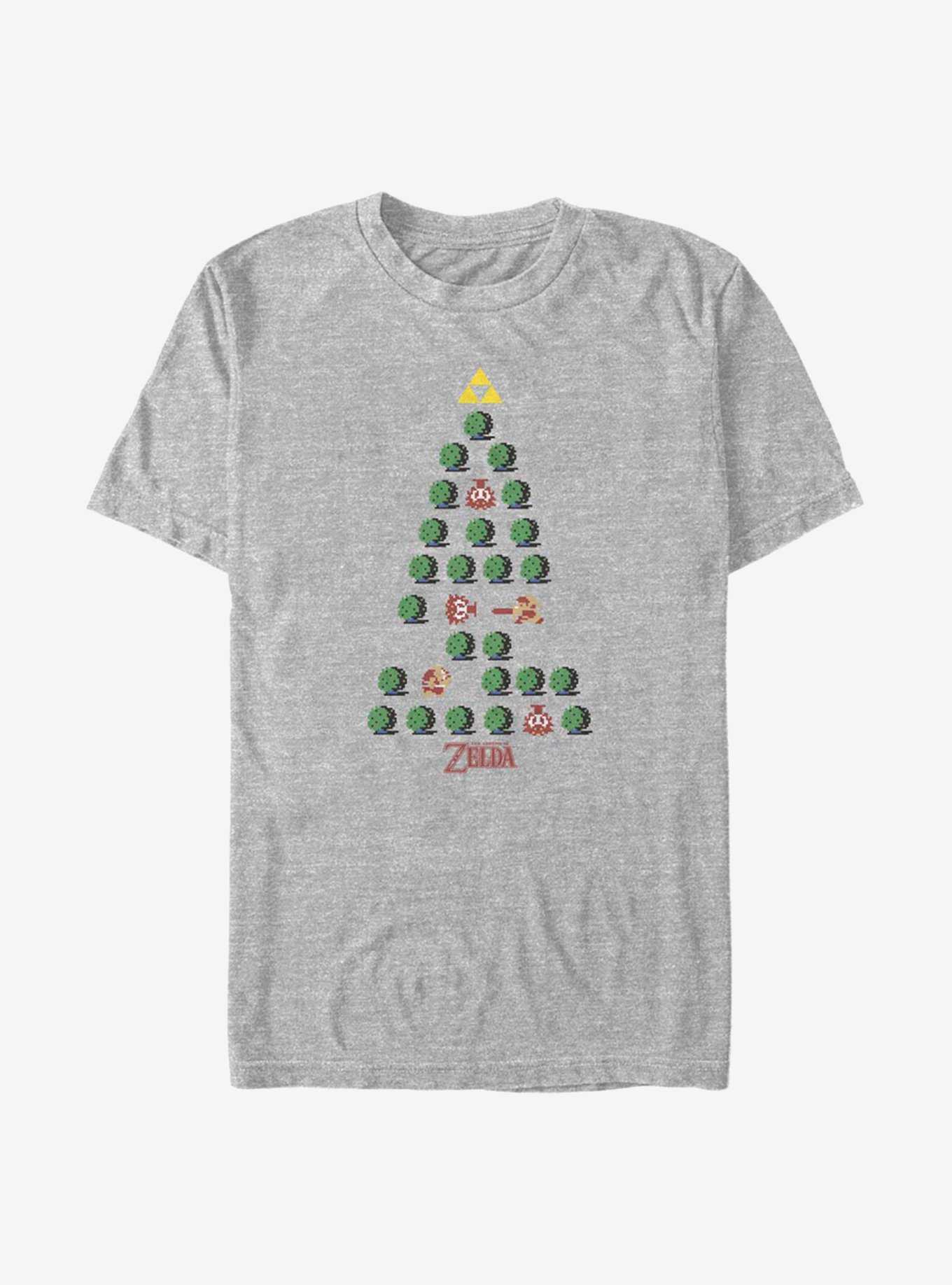 The Legend Of Zelda Christmas Tree T-Shirt, , hi-res