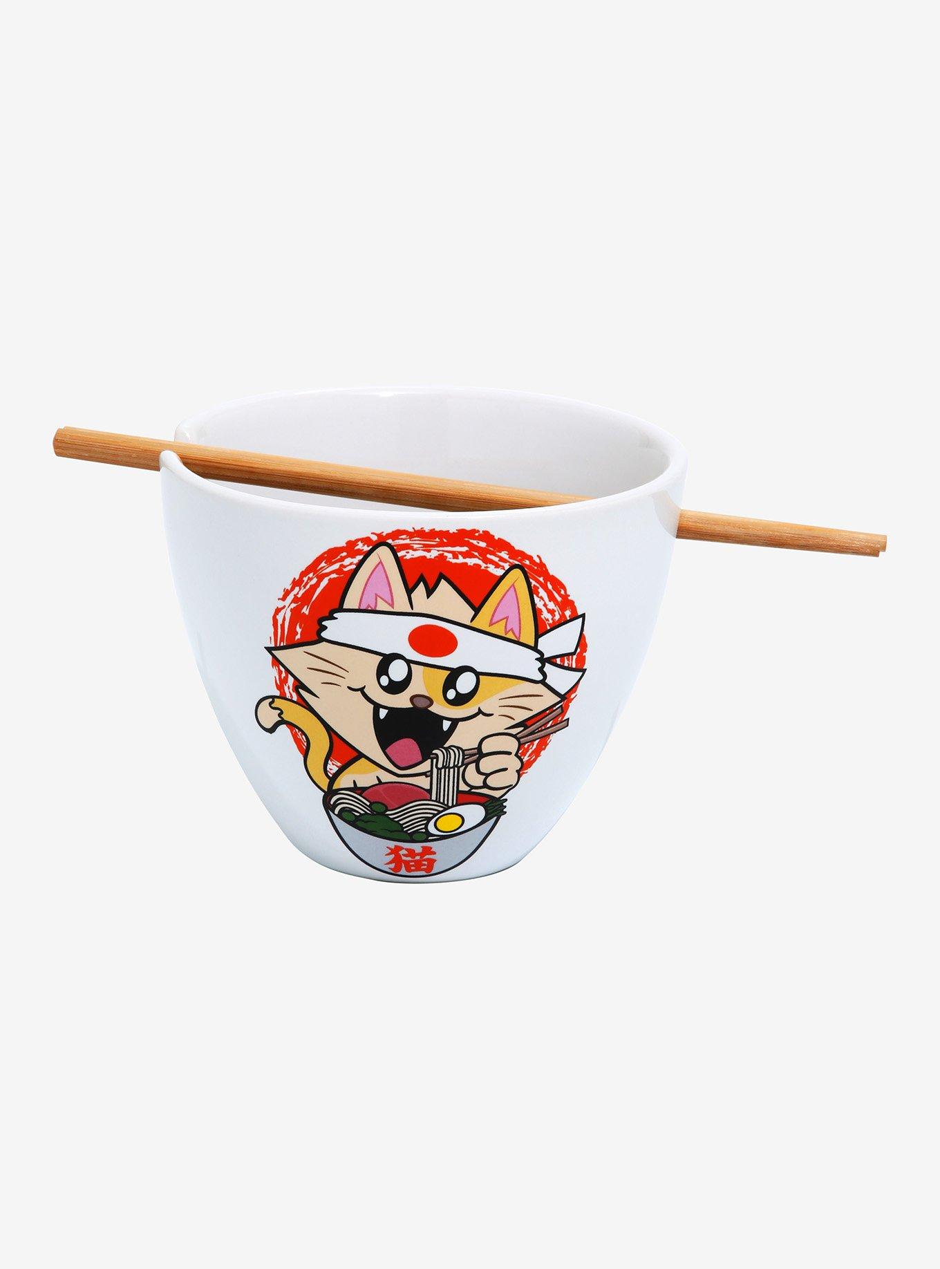 Ramen Cat Ramen Bowl With Chopsticks, , hi-res