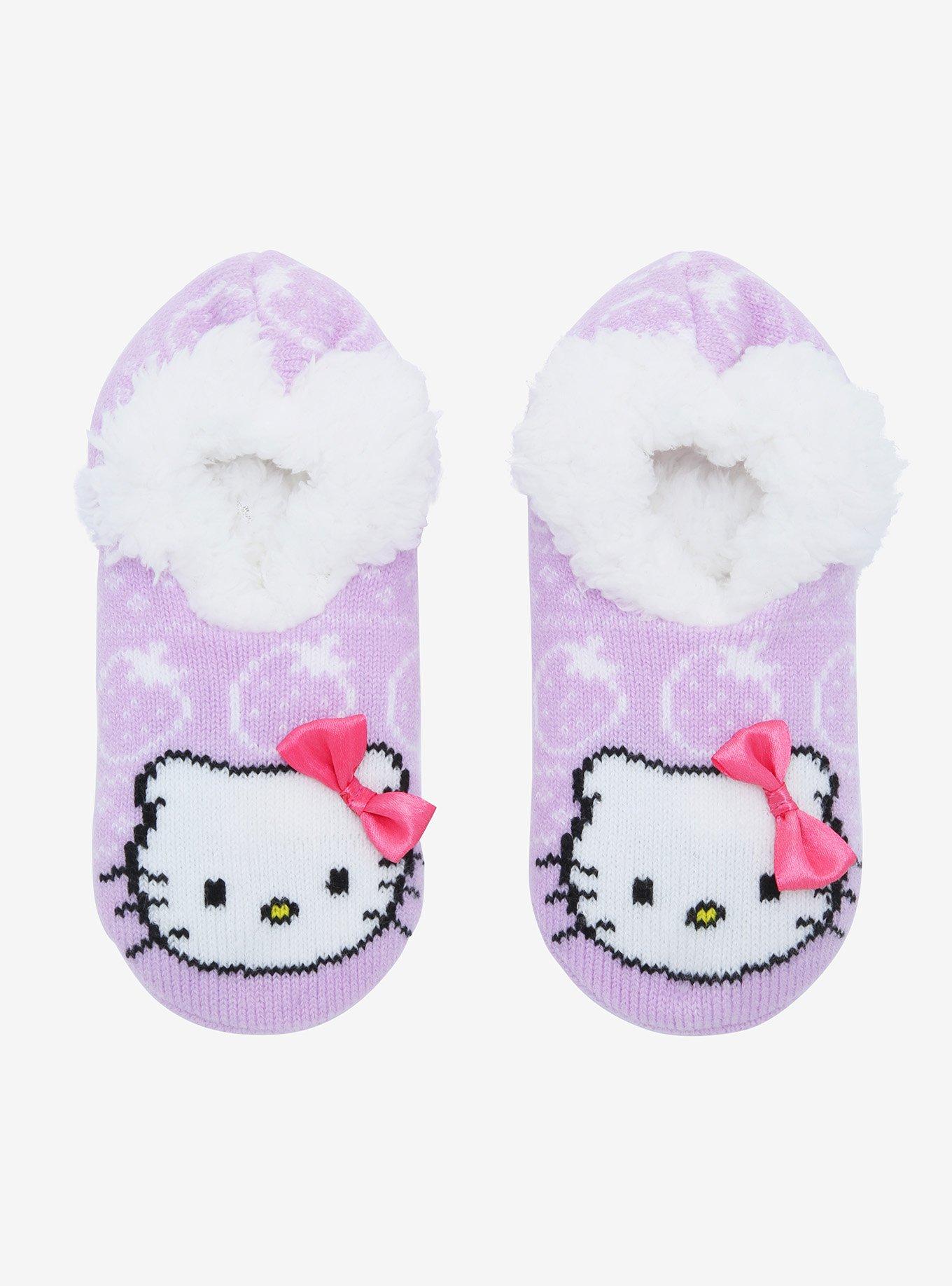 Hello Kitty Cozy Slippers, , hi-res