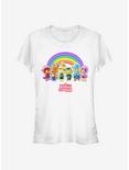 Animal Crossing Rainbow Lineup Girls T-Shirt, WHITE, hi-res