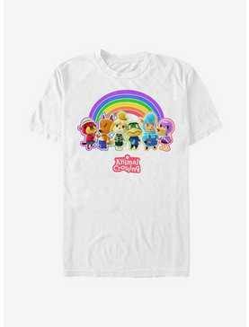Animal Crossing Rainbow Lineup T-Shirt, WHITE, hi-res