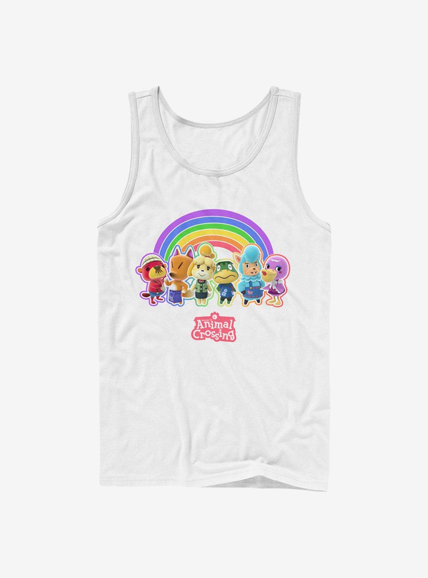 Animal Crossing Rainbow Lineup Tank, WHITE, hi-res