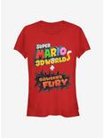 Super Mario 3D Bowsers Fury Logo Girls T-Shirt, RED, hi-res