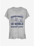 Super Mario 3D World Collegiate Girls T-Shirt, ATH HTR, hi-res