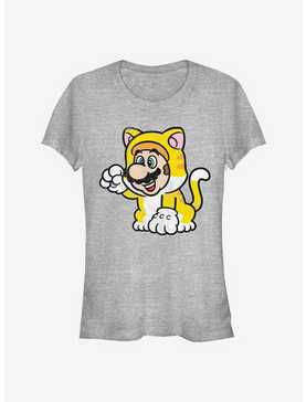 Super Mario Cat Mario Solo Girls T-Shirt, , hi-res