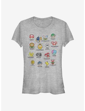 Super Mario Kart Objects Girls T-Shirt, , hi-res