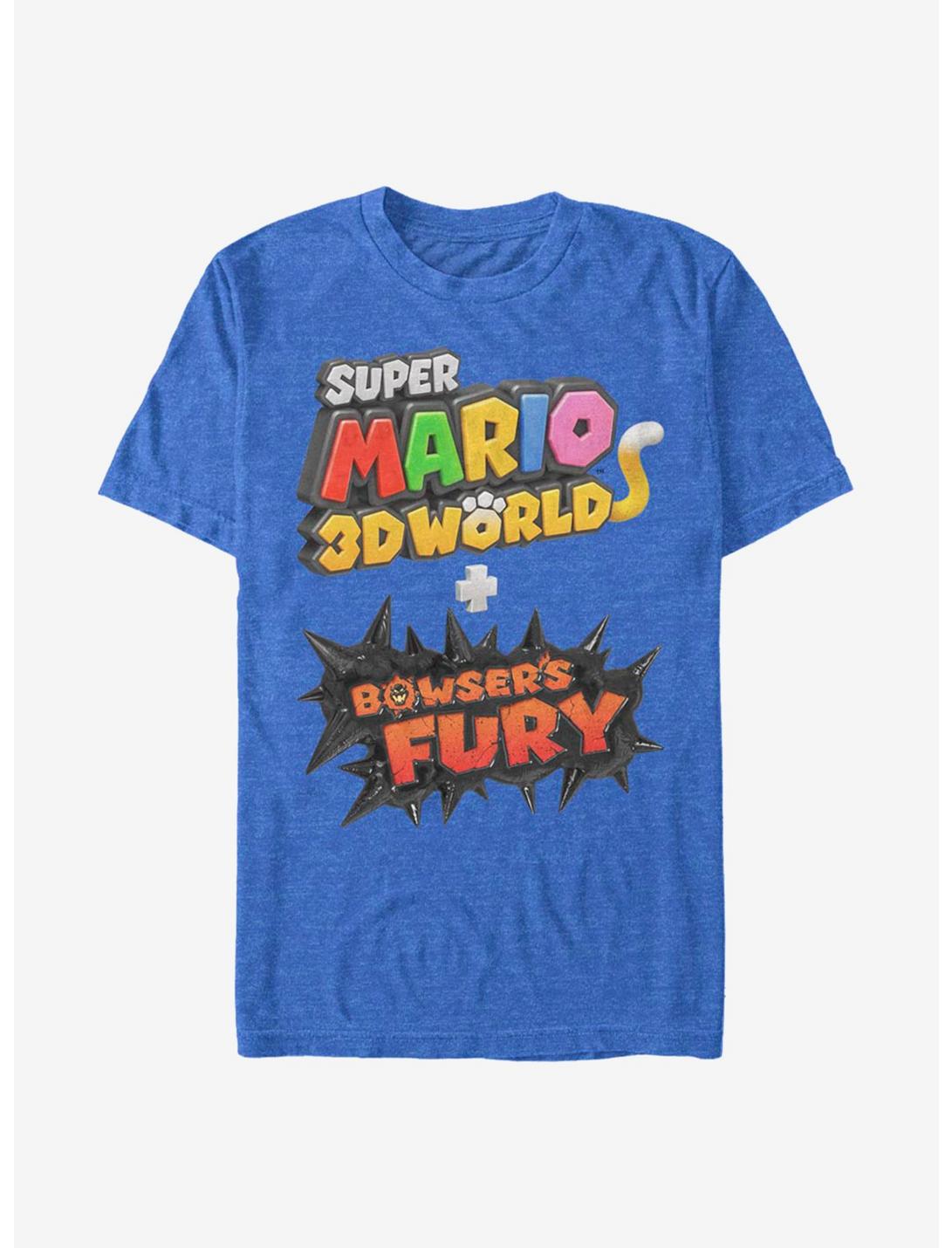 Super Mario 3D Bowsers Fury Logo T-Shirt, ROY HTR, hi-res