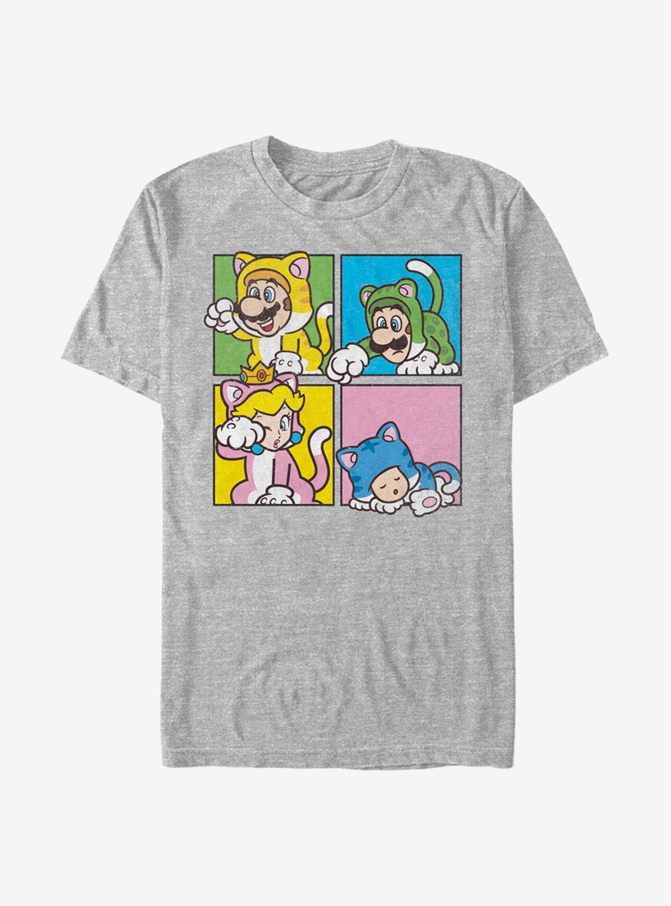 Super Mario 4 Character Boxup T-Shirt, ATH HTR, hi-res