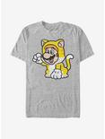 Super Mario Cat Mario Solo T-Shirt, ATH HTR, hi-res