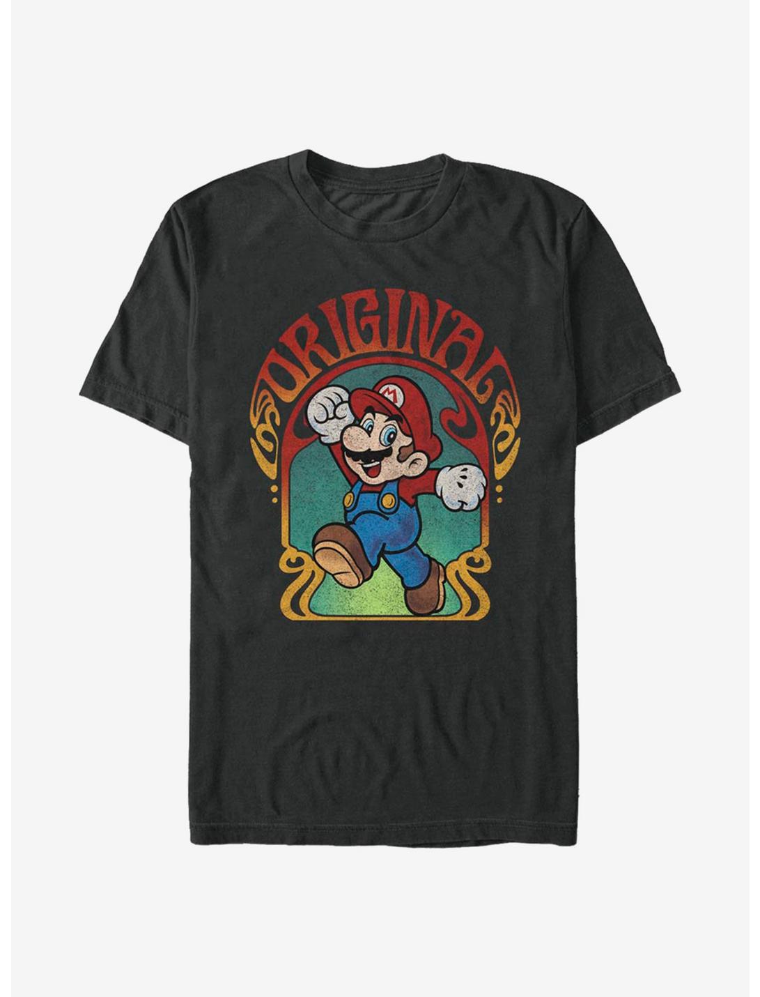 Super Mario Psych Surf T-Shirt, BLACK, hi-res