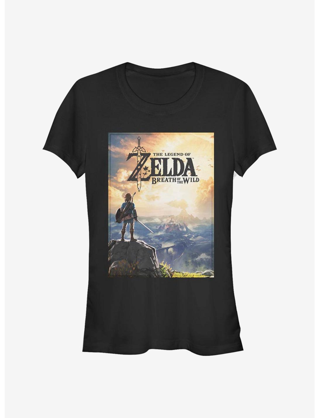 The Legend Of Zelda Link Horizon Girls T-Shirt, BLACK, hi-res
