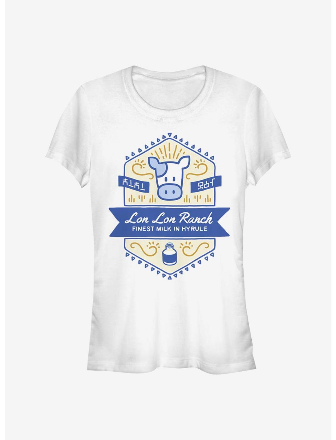 The Legend Of Zelda Lon Lon Ranch Girls T-Shirt, WHITE, hi-res